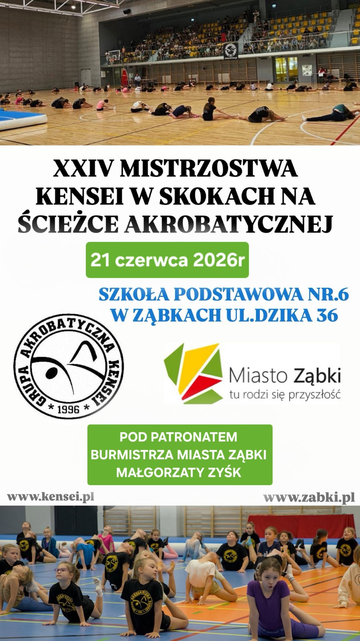zdjecie na stronie o tytule: XXIV Mistrzostwa Kensei w skokach na ścieżce akrobatycznej