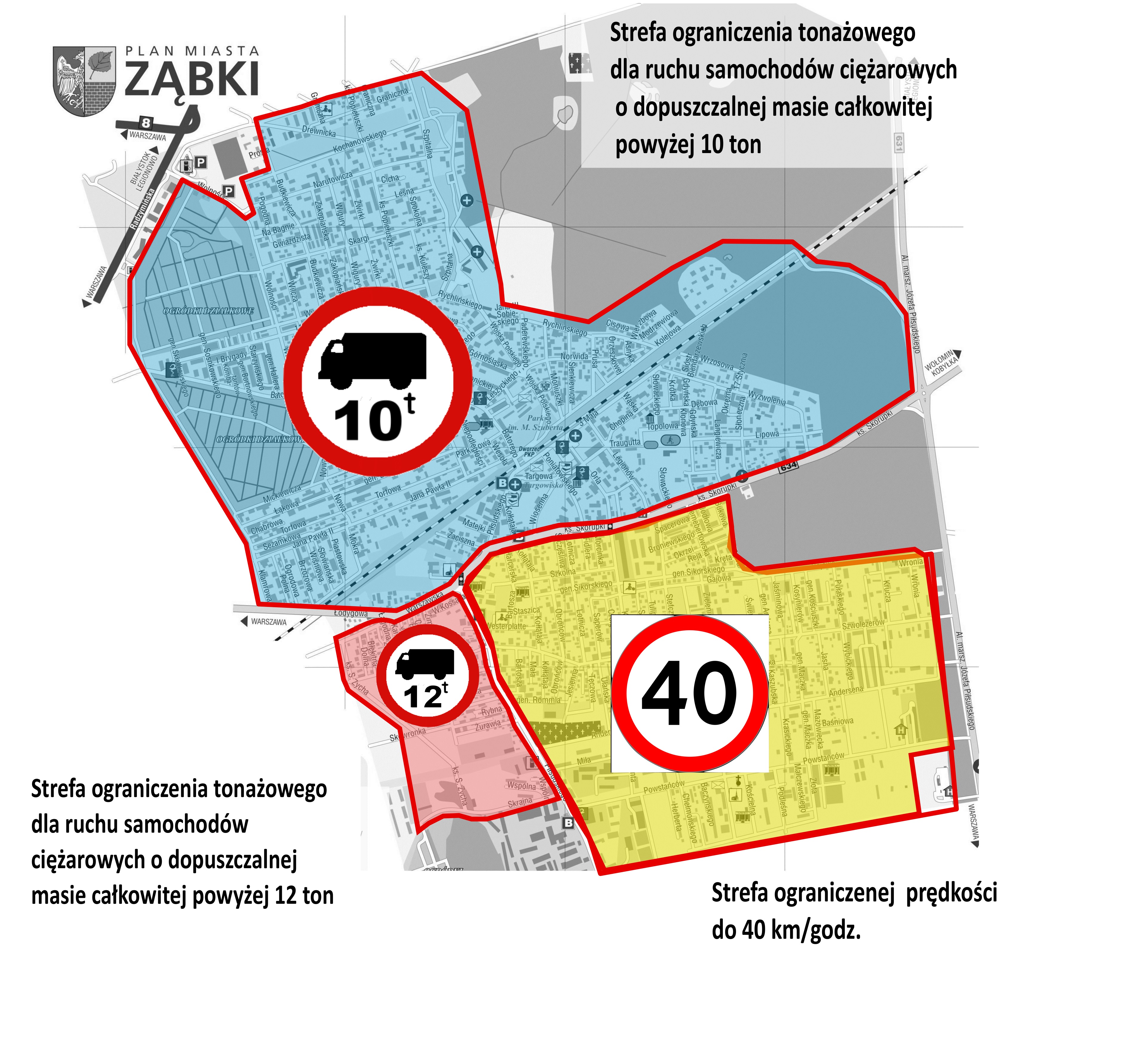 obraz-4 na stronie o tytule: Strefy ograniczeń w ruchu w Ząbkach