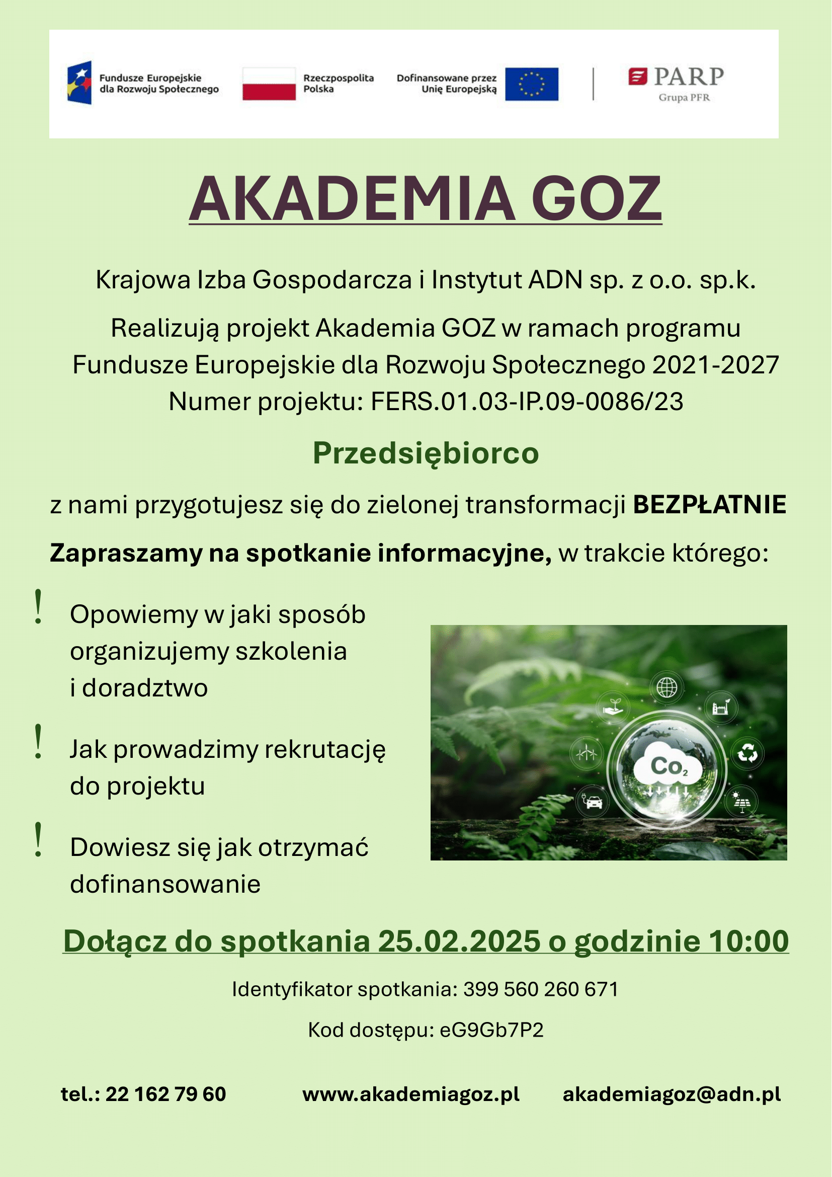 zdjecie na stronie o tytule: apraszamy Przedsiębiorców z Miasto Ząbki do udziału w spotkaniu informacyjnym