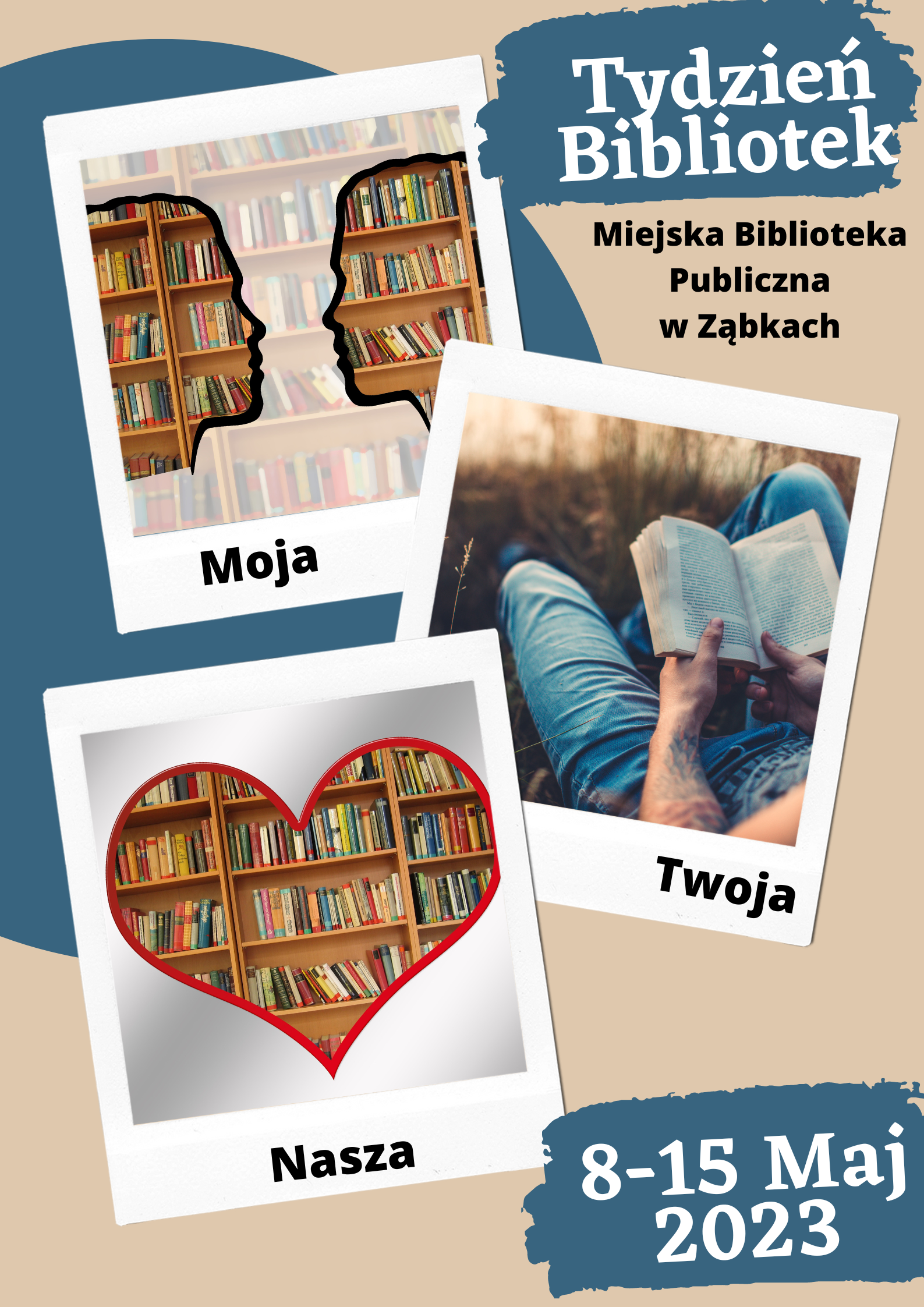 zdjecie na stronie o tytule: Zbliża się Tydzień Bilbiotek. Miejska Biblioteka Publiczna w Ząbkach zaprasza.