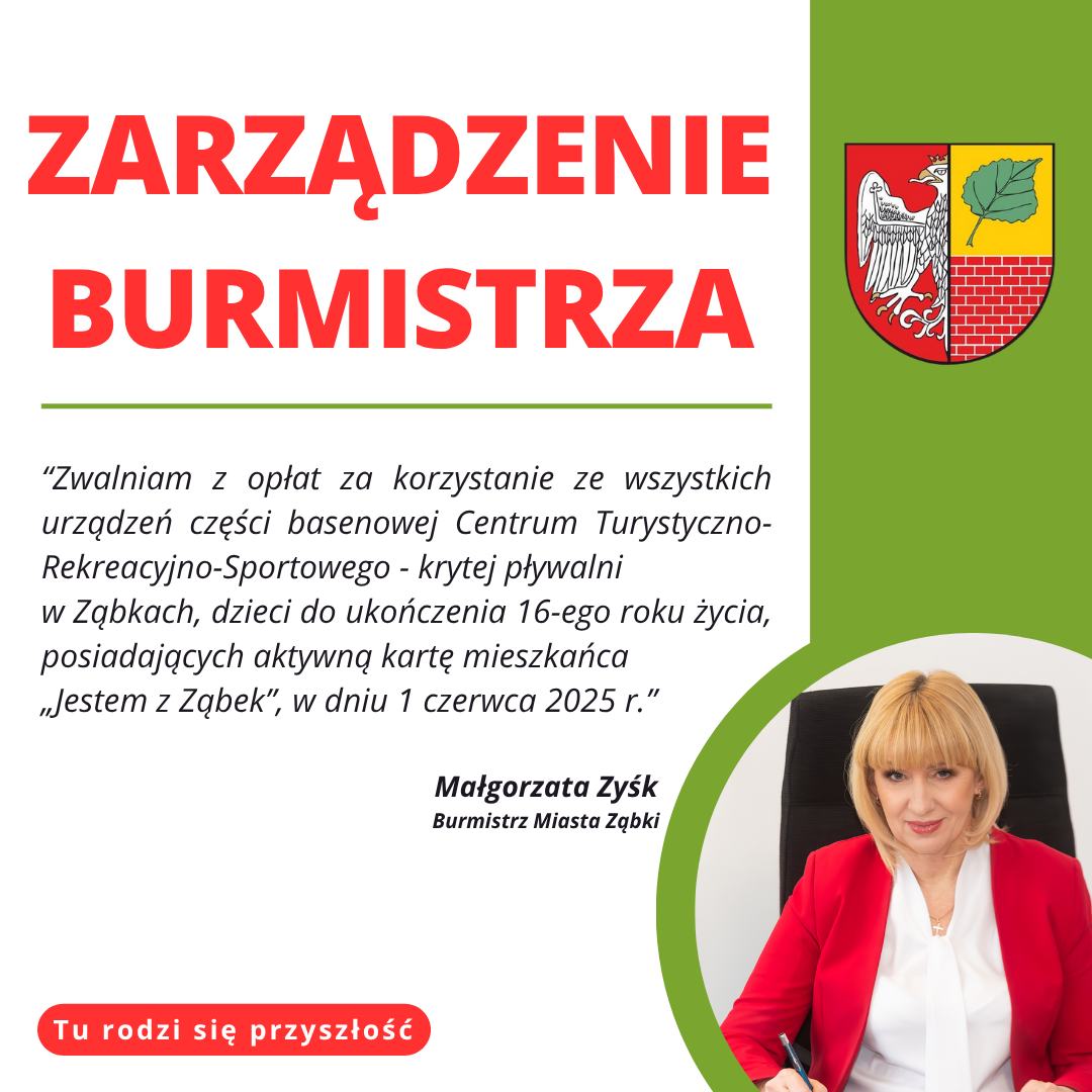 zdjecie na stronie o tytule: 1 czerwca 2025 - bezpłatne wejście na basen dla dzieci z Kartą Mieszkańca &quot;Jestem z Ząbek'