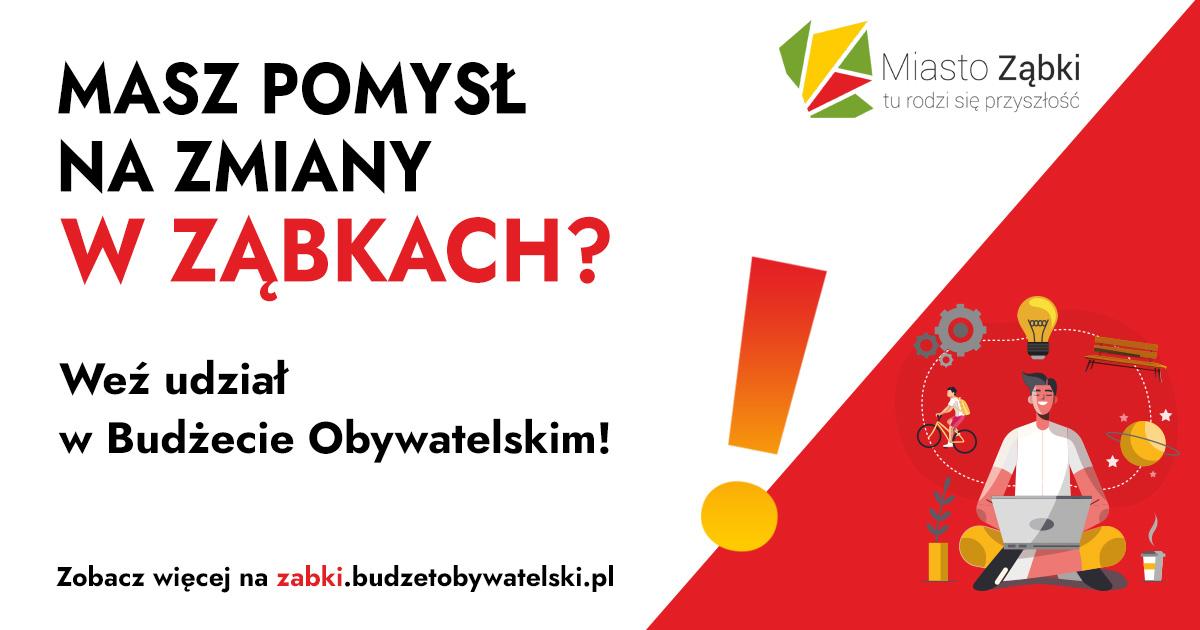 zdjecie na stronie o tytule: Zapraszamy do składania projektów do budżetu obywatelskiego Ząbek