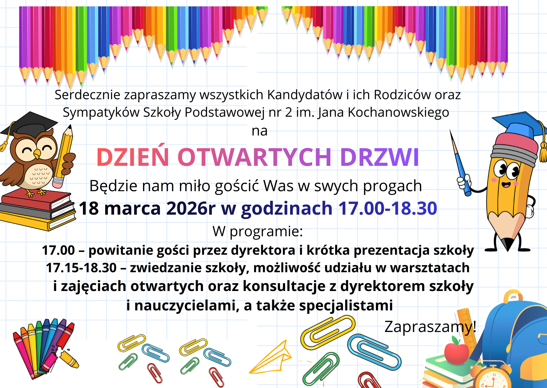 zdjecie na stronie o tytule: Dzień Otwarty w Szkole Podstawowej Nr 2