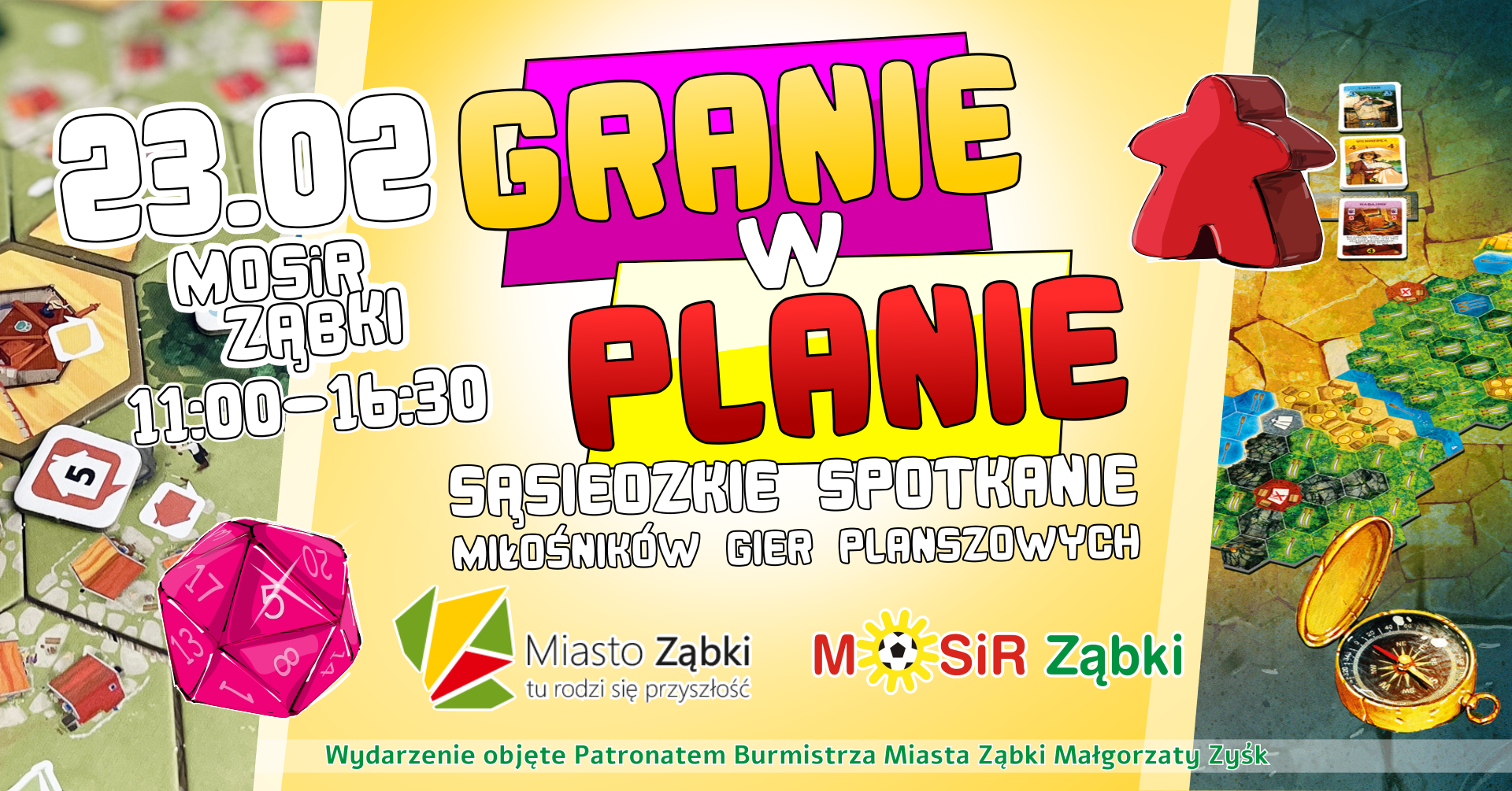 zdjecie na stronie o tytule: Zapraszamy serdecznie na kolejne Sąsiedzkie Spotkanie z Grami Planszowymi w Ząbkach!