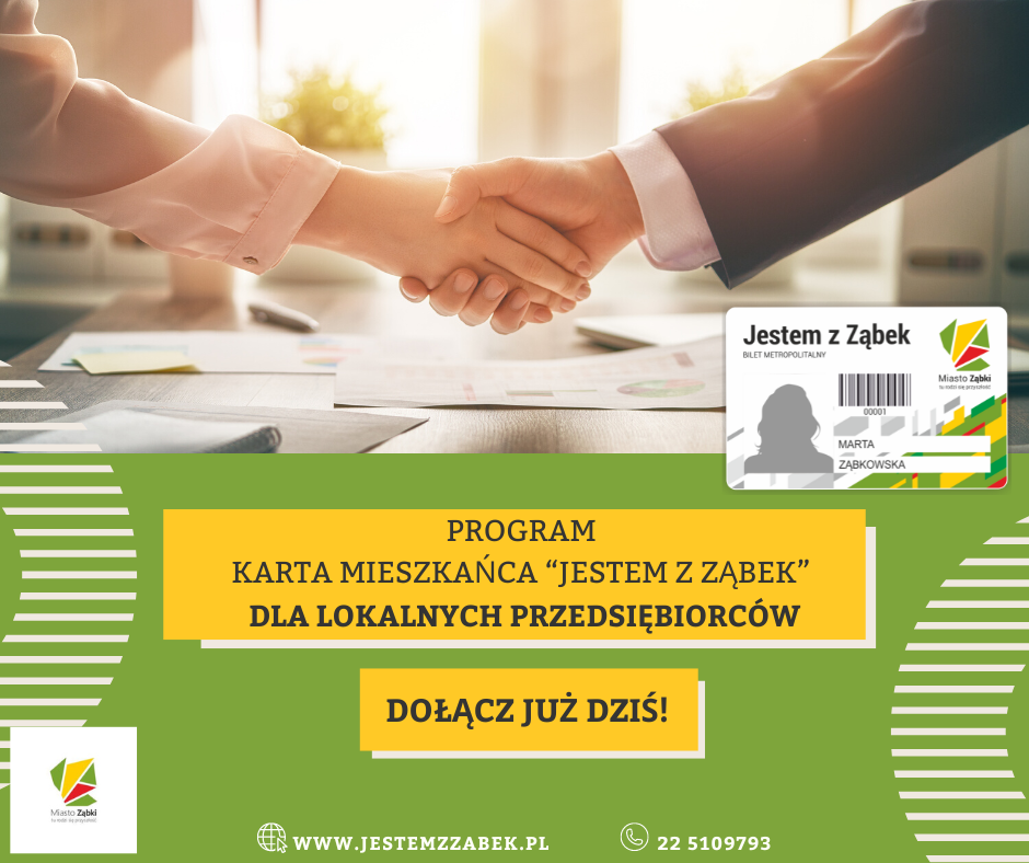 zdjecie na stronie o tytule: Już 10 loklanych przedsiębiorców przystąpiło do Programu Karty Mieszkańca &quot;Jestem z Ząbek&quot;