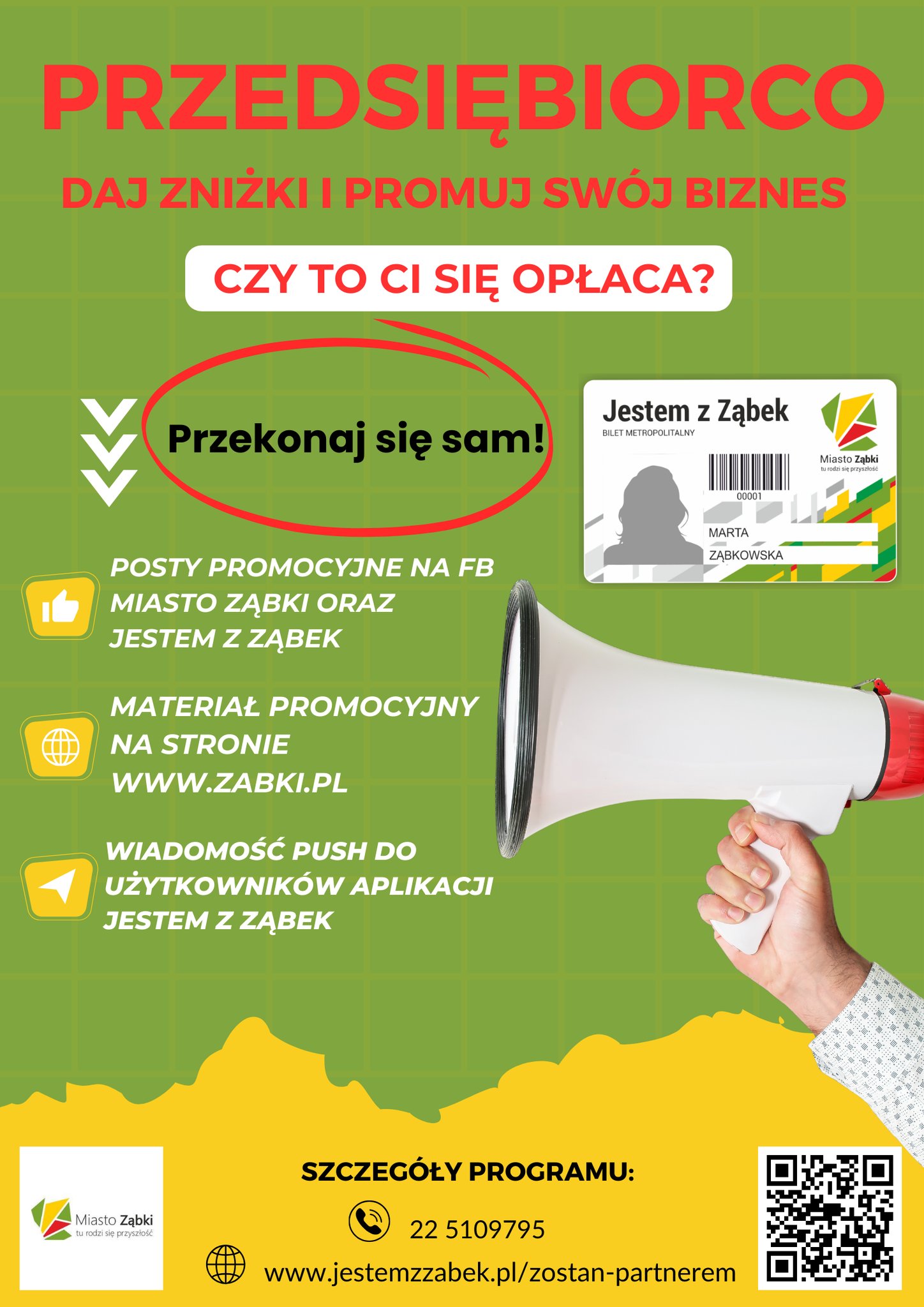 zdjecie na stronie o tytule: Dołącz do programu Jestem z Ząbek dla Przesiębiorców!