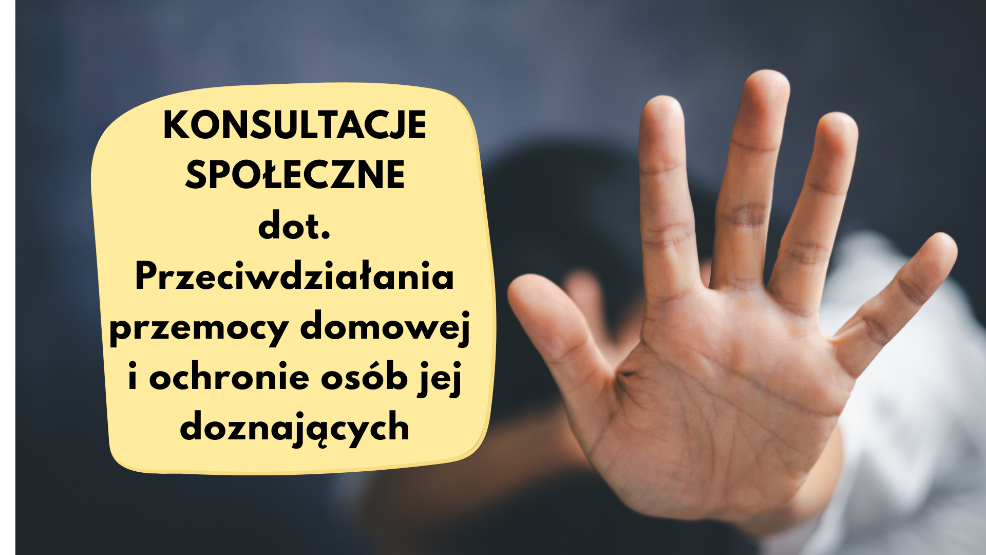 zdjecie na stronie o tytule: Zarząd Powiatu Wołomińskiego zaprasza do udziału w konsultacjach społecznych dot. przemocy domowej
