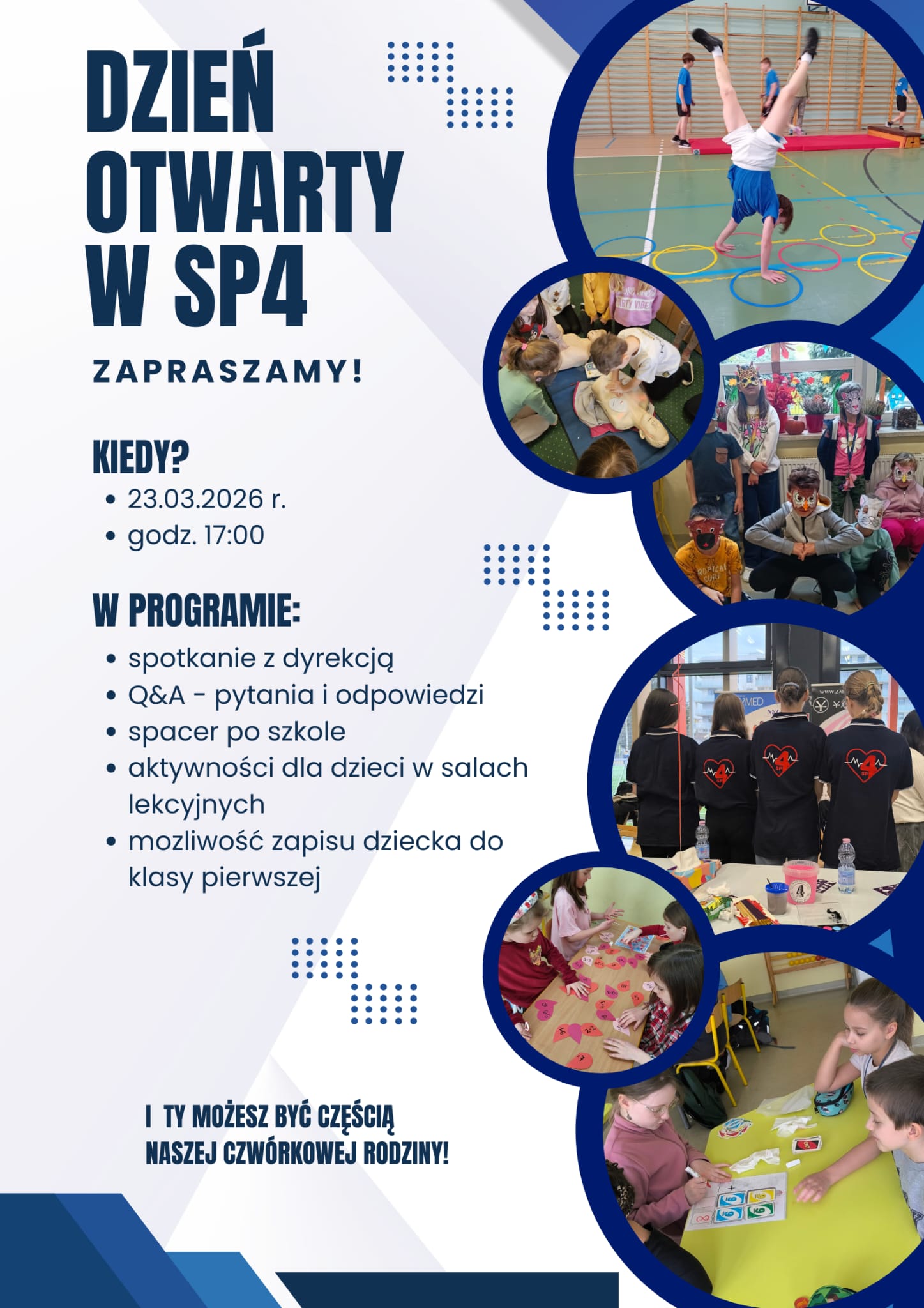 zdjecie na stronie o tytule: Przyjdź i zobacz - Dzień Otwarty w Szkole Podstawowej Nr 4!