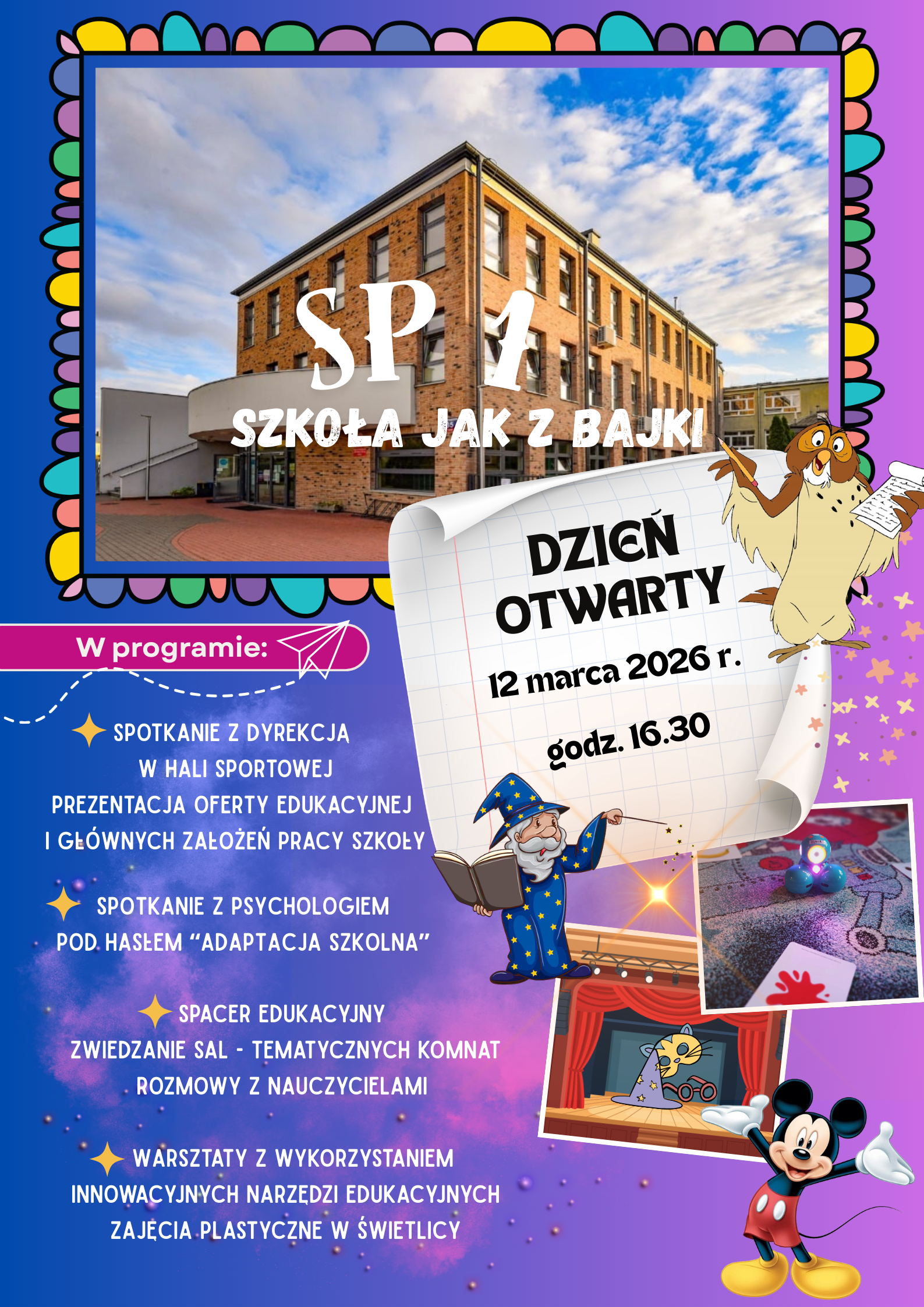 zdjecie na stronie o tytule: To już jutro!  Dzień Otwarty w SP 1!