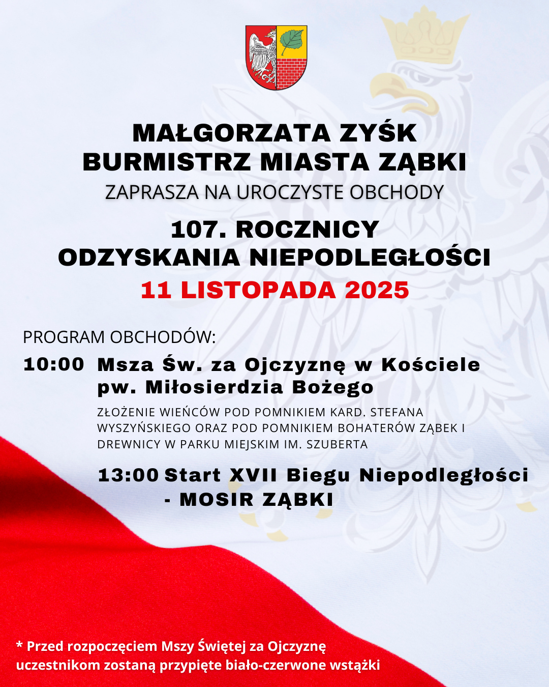 zdjecie na stronie o tytule: Obchody odzyskania Niepodległości - 11 listopada 2025