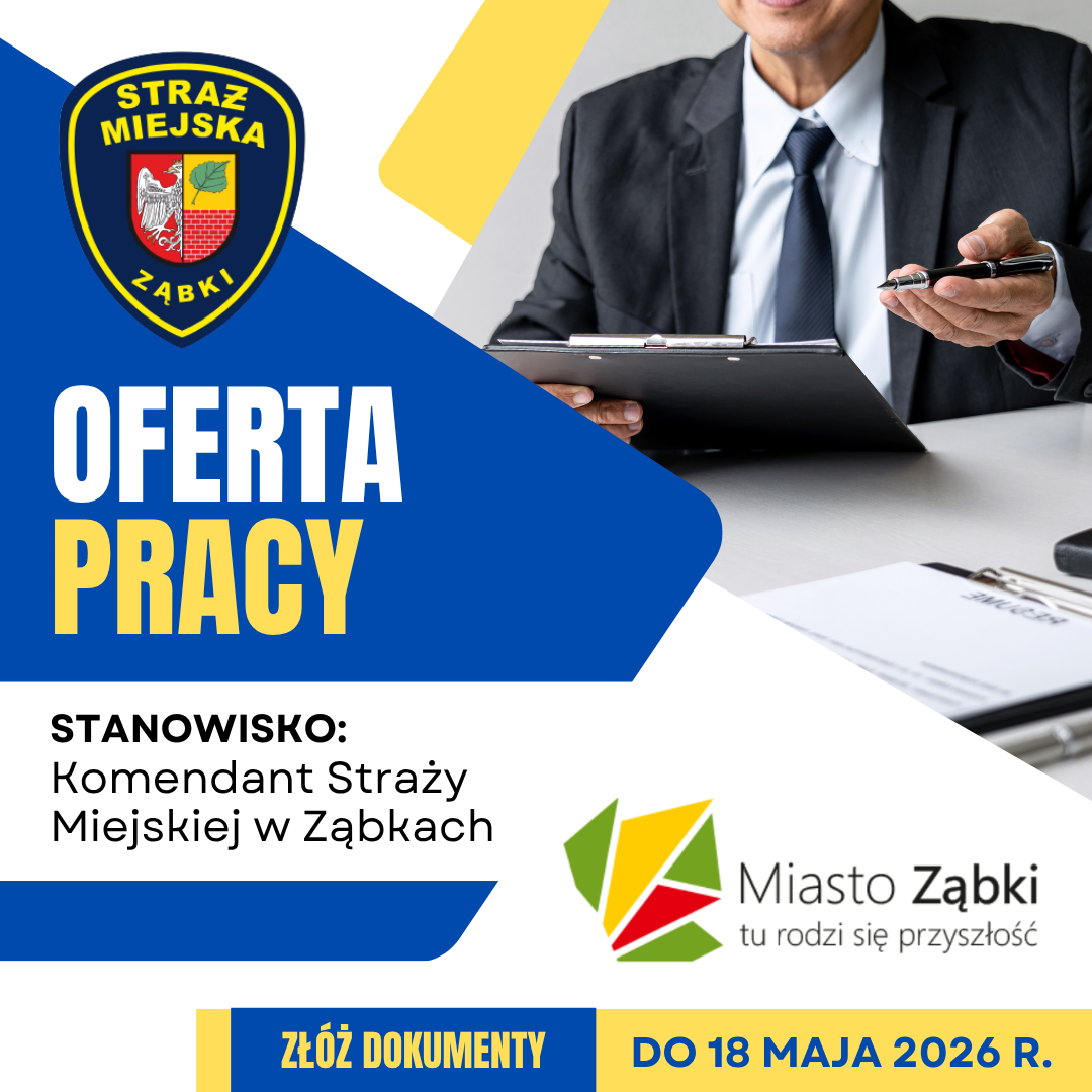 zdjecie na stronie o tytule: Nabór na stanowisko: Komendant Straży Miejskiej w Ząbkach