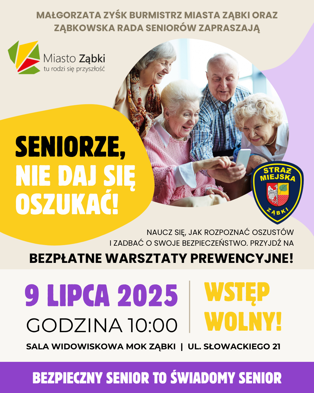 zdjecie na stronie o tytule: Seniorze, nie daj się oszukać!