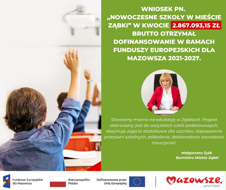 zdjecie na stronie o tytule: NOWOCZESNE SZKOŁY W MIEŚCIE ZĄBKI