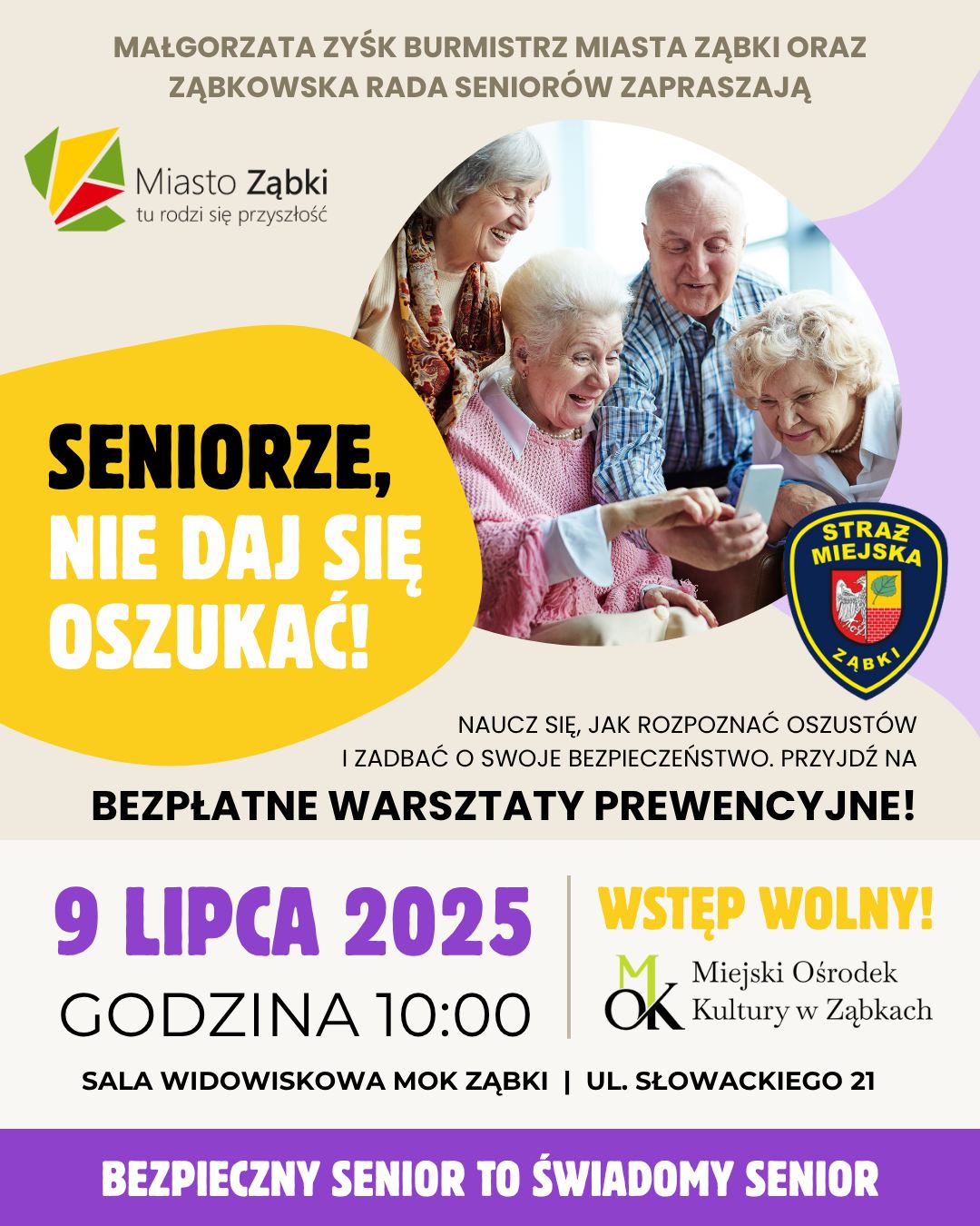 zdjecie na stronie o tytule: Seniorze nie daj się oszukać. Zaproszenie na warsztaty
