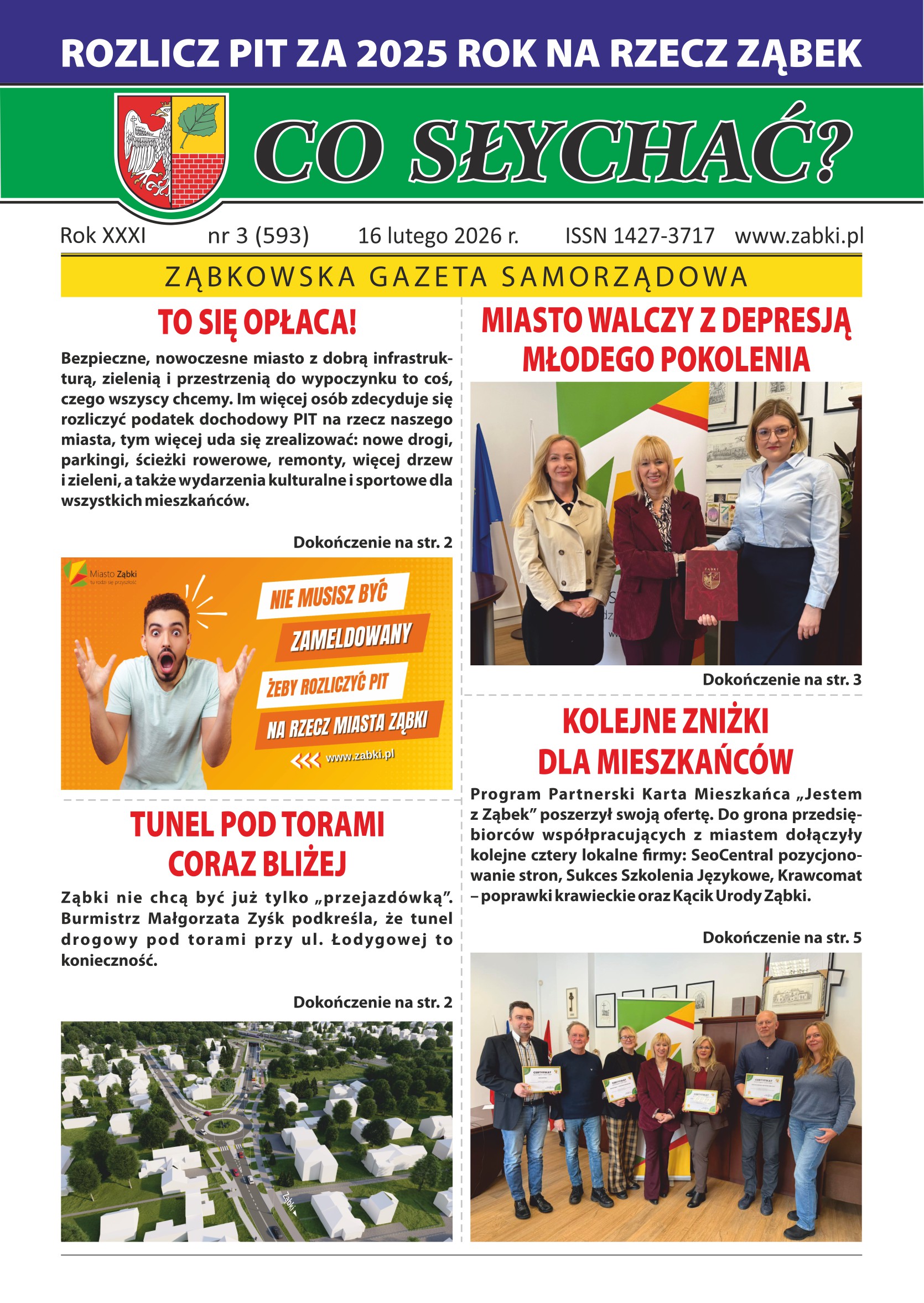 zdjecie na stronie o tytule: Zapraszamy do zapoznania się z najnowszym wydaniem Co Słychać? nr 3/2026