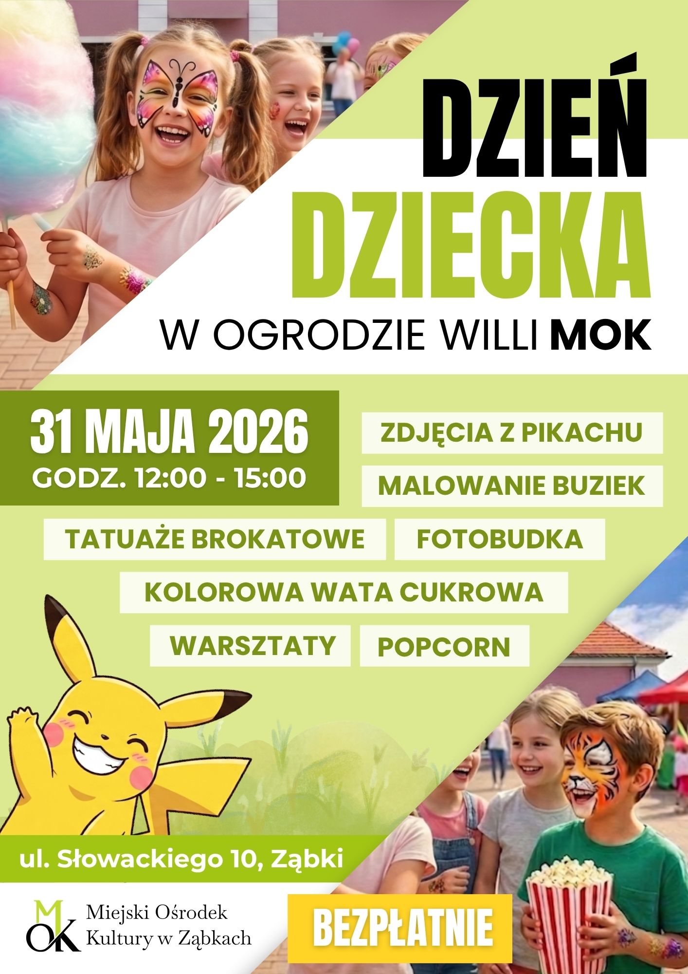 zdjecie na stronie o tytule: Dzień Dziecka w ogrodzie Willi MOK w Ząbkach!