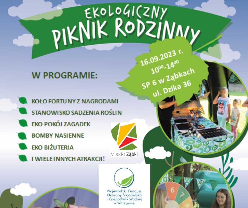zdjecie na stronie o tytule: Już 16 września Rodzinny Piknik Ekologiczny w Szkole Podstawowej nr 6 w Ząbkach