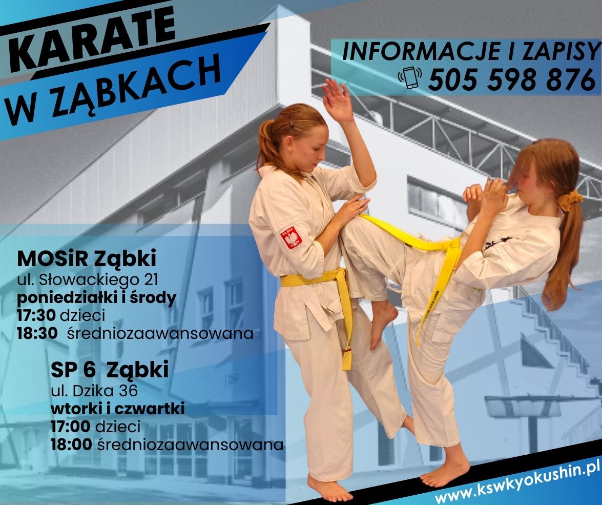 zdjecie na stronie o tytule: Treningi karate w Ząbkach - zapisy na rok szkolny 2025/26