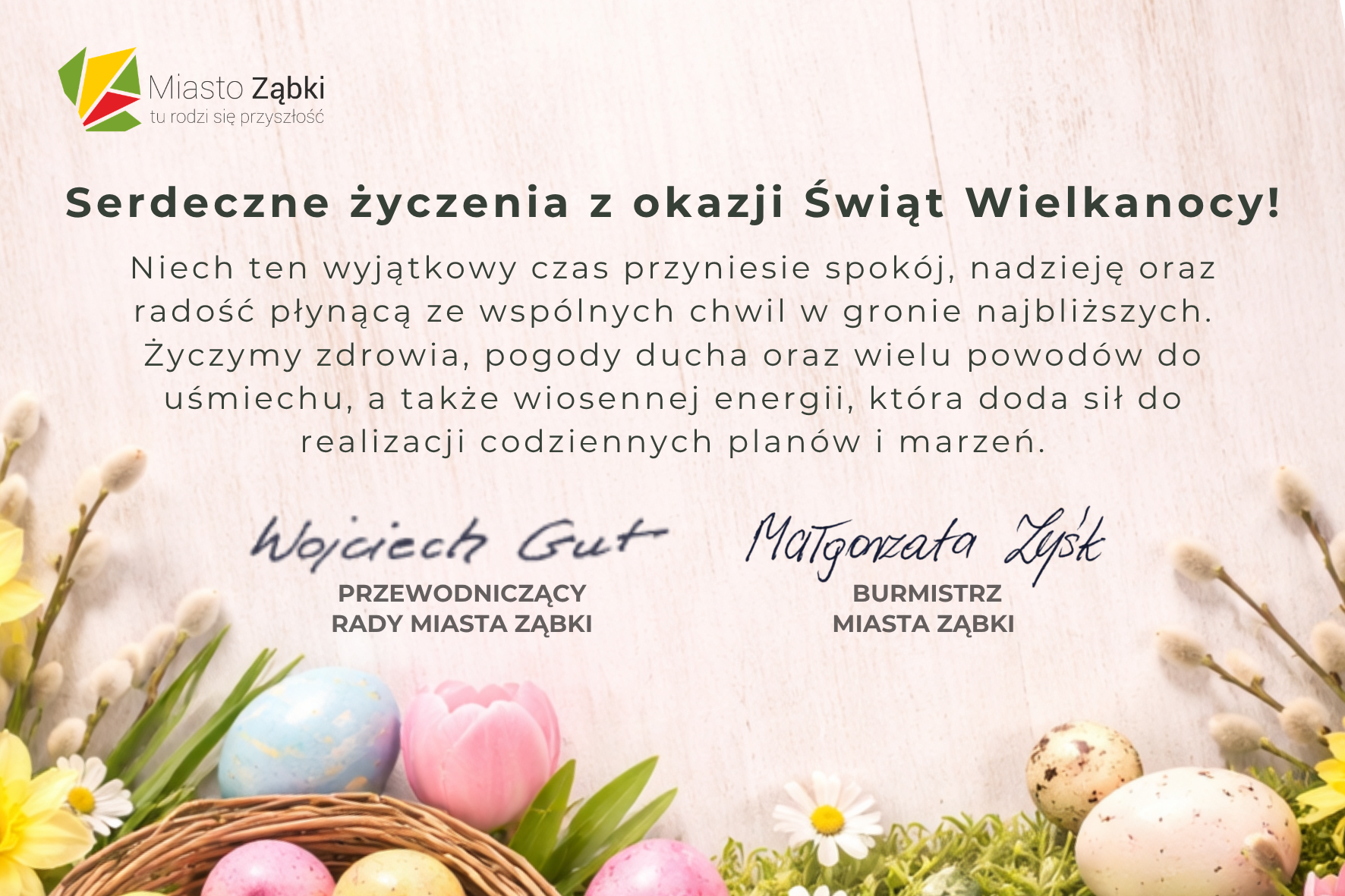 zdjecie na stronie o tytule: Serdeczne życzenia z okazji Świąt Wielkanocy