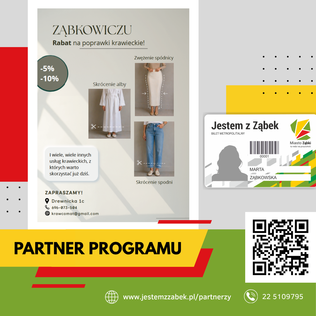 zdjecie na stronie o tytule: Oferta Krawcomatu dla posiadaczy Karty Mieszkańca