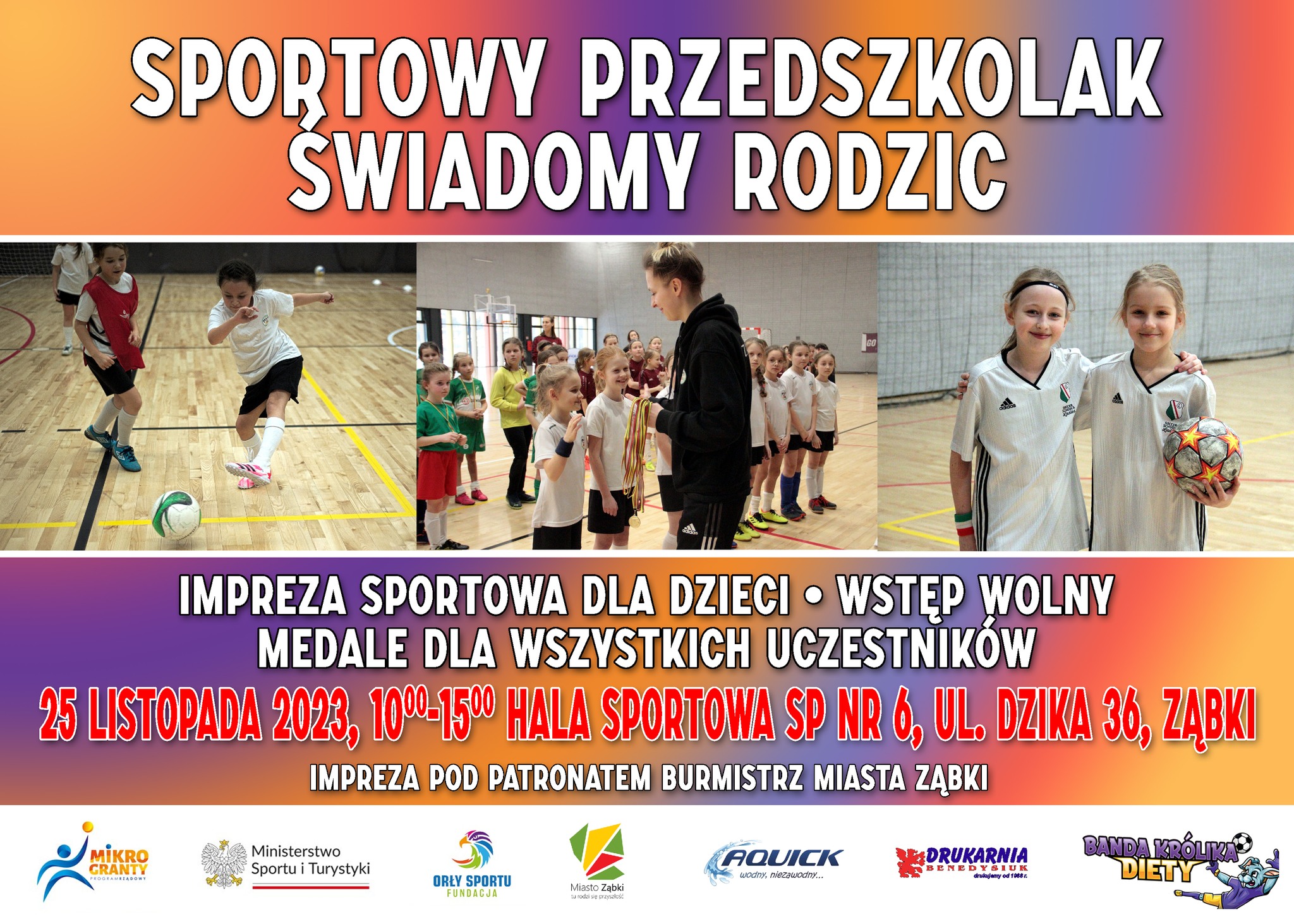 zdjecie na stronie o tytule: Impreza sportowa dla przedszkolaków już 25.11 w SP 6!
