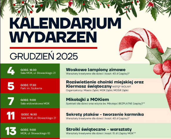 zdjecie na stronie o tytule: Grudzień w Miejskim Ośrodku Kultury. Kalendarium.