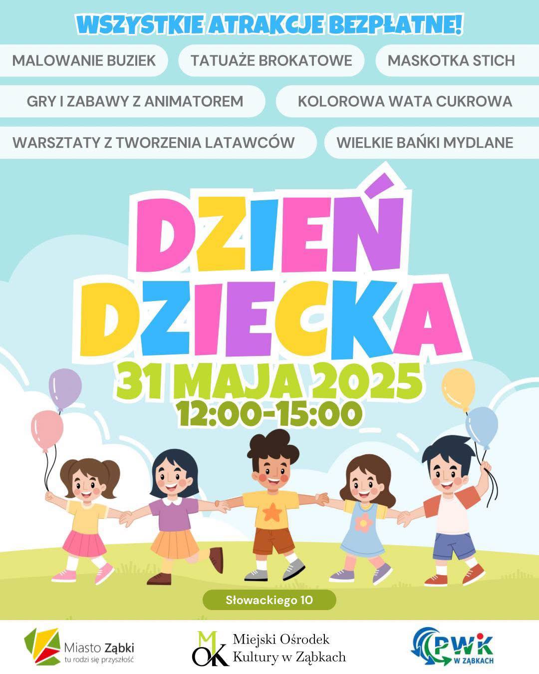 zdjecie na stronie o tytule: Dzień Dziecka w Ząbkach! Przyjdź i Baw się z Nami!