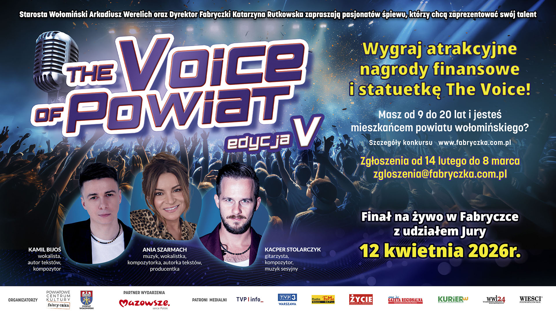 zdjecie na stronie o tytule: Twoją PASJĄ jest ŚPIEW i występy na scenie koncertowej?