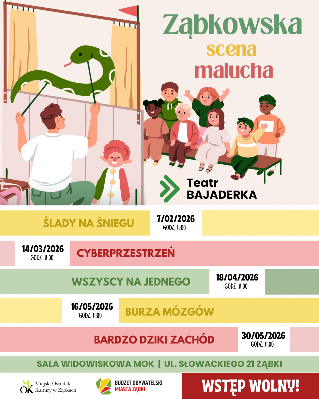 zdjecie na stronie o tytule: Ząbkowska Scena Malucha rusza już w Ząbkach