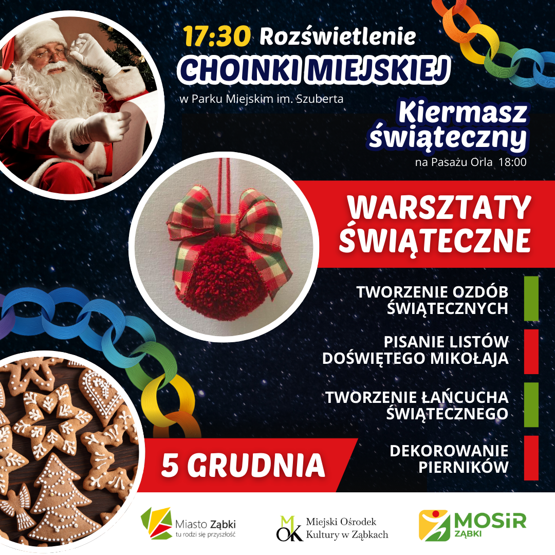 zdjecie na stronie o tytule: Kreatywne warsztaty dla dzieci w świątecznym klimacie