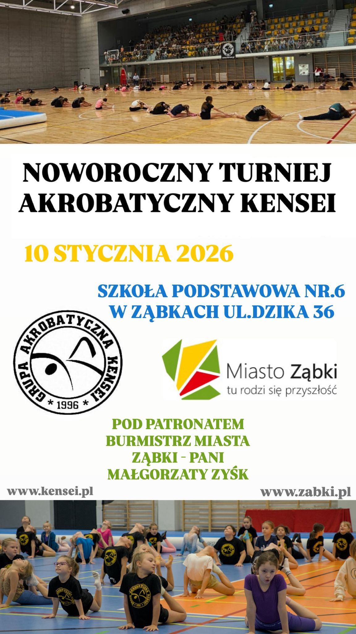zdjecie na stronie o tytule: Noworoczny Turniej Klubu Kensei w Skokach Na Ścieżce Akrobatycznej