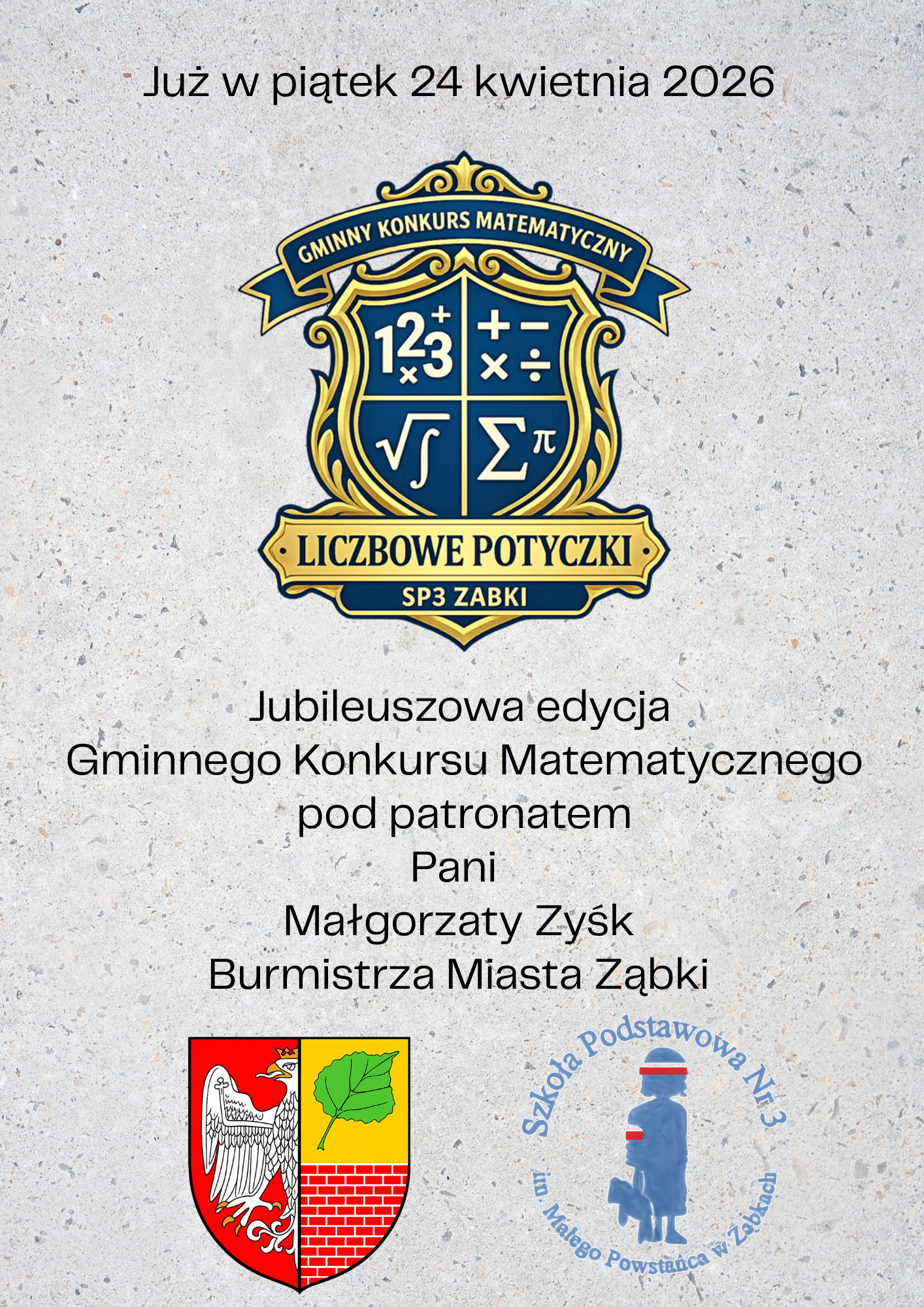 zdjecie na stronie o tytule: Jubileuszowa edycja Gminnego Konkursu Matematycznego „Liczbowe Potyczki V” w SP 3