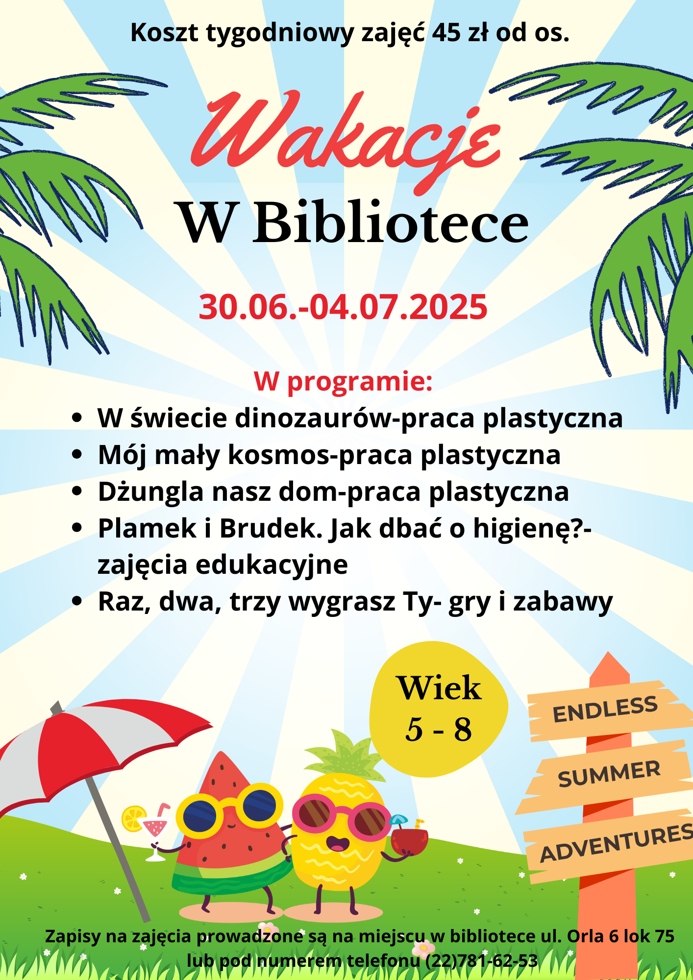 zdjecie na stronie o tytule: &quot;Wakacje w bibliotece&quot; to pomysł na kreatywne wakacje