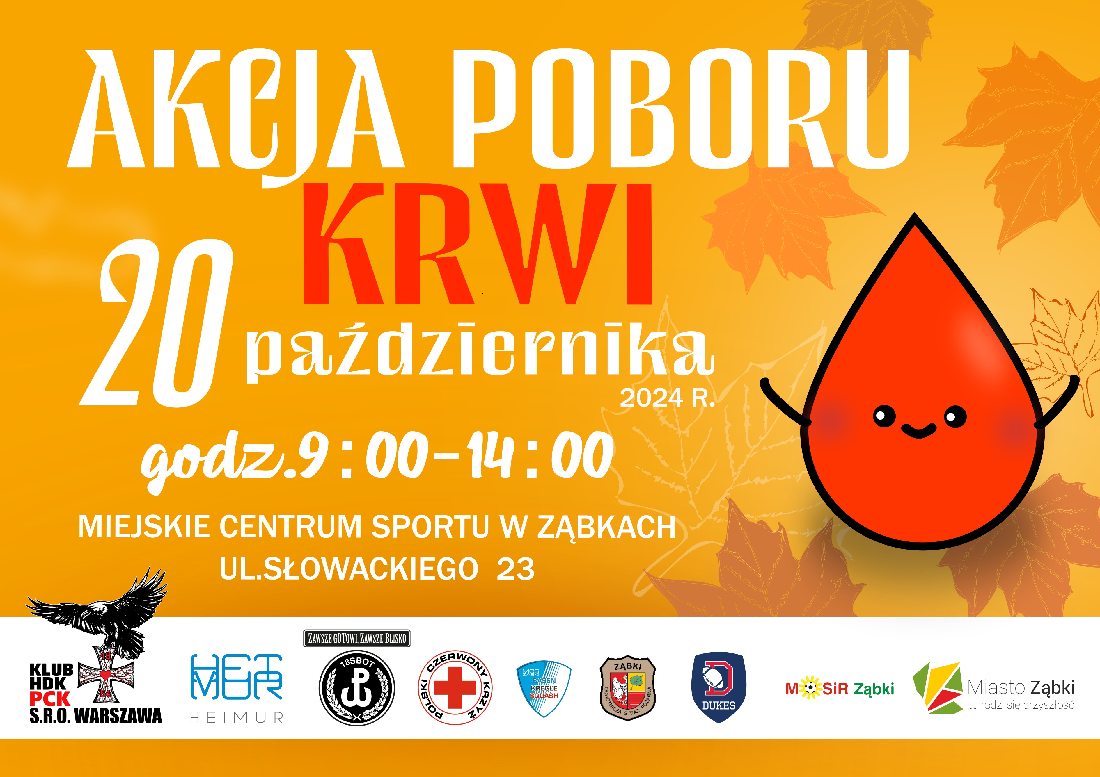 zdjecie na stronie o tytule: Jesienna akcja krwiodawcza 20 października w Ząbkach!