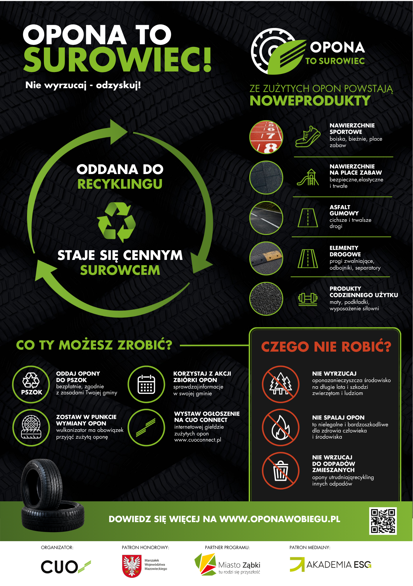 zdjecie na stronie o tytule: Miasto Ząbki przystąpiło do ogólnopolskiego programu edukacyjnego „Opona to surowiec”