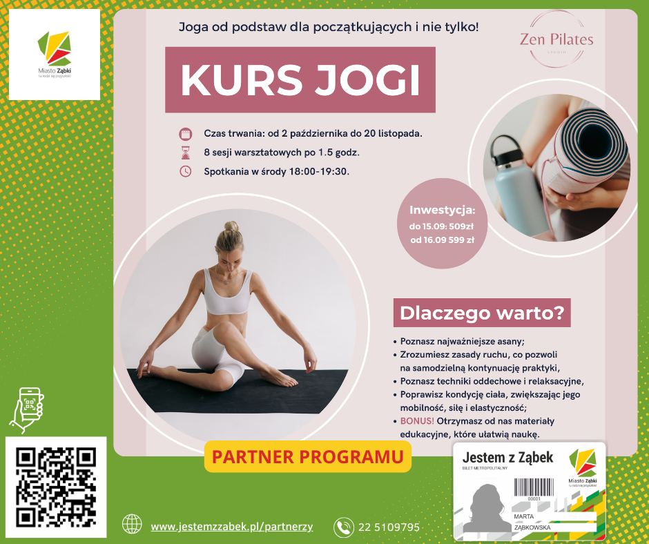 zdjecie na stronie o tytule: Kurs jogi dla początkujących w Zen Pilates Studio