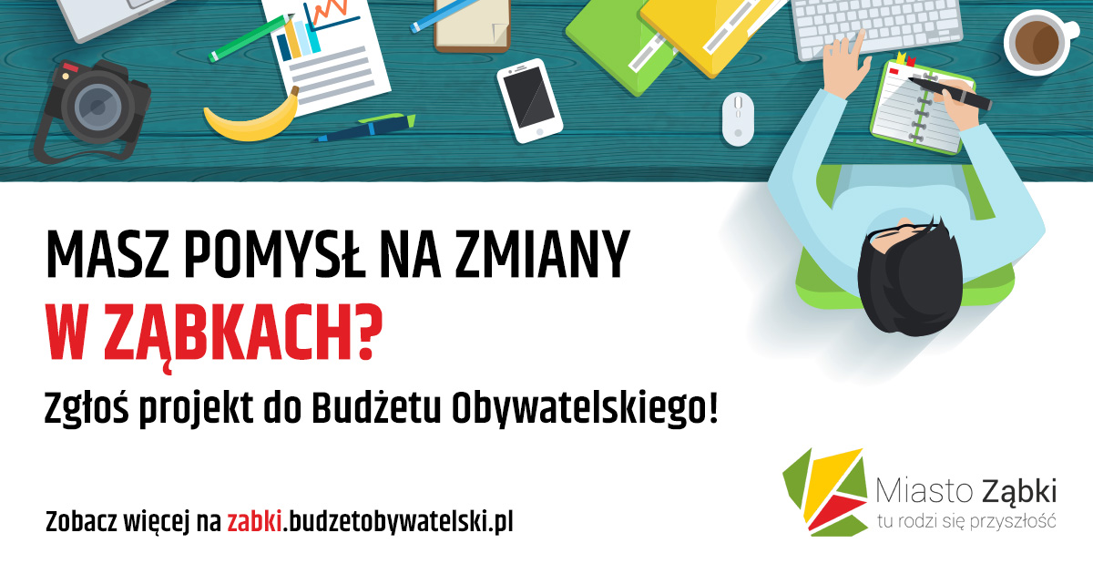 zdjecie na stronie o tytule: Zapraszamy do składania projektów do budżetu obywatelskiego Ząbek