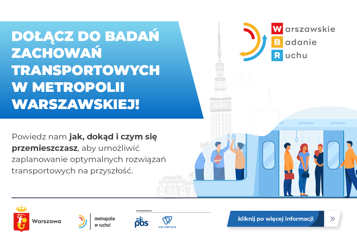 zdjecie na stronie o tytule: Rusza Warszawskie Badanie Ruchu w metropolii warszawskiej!