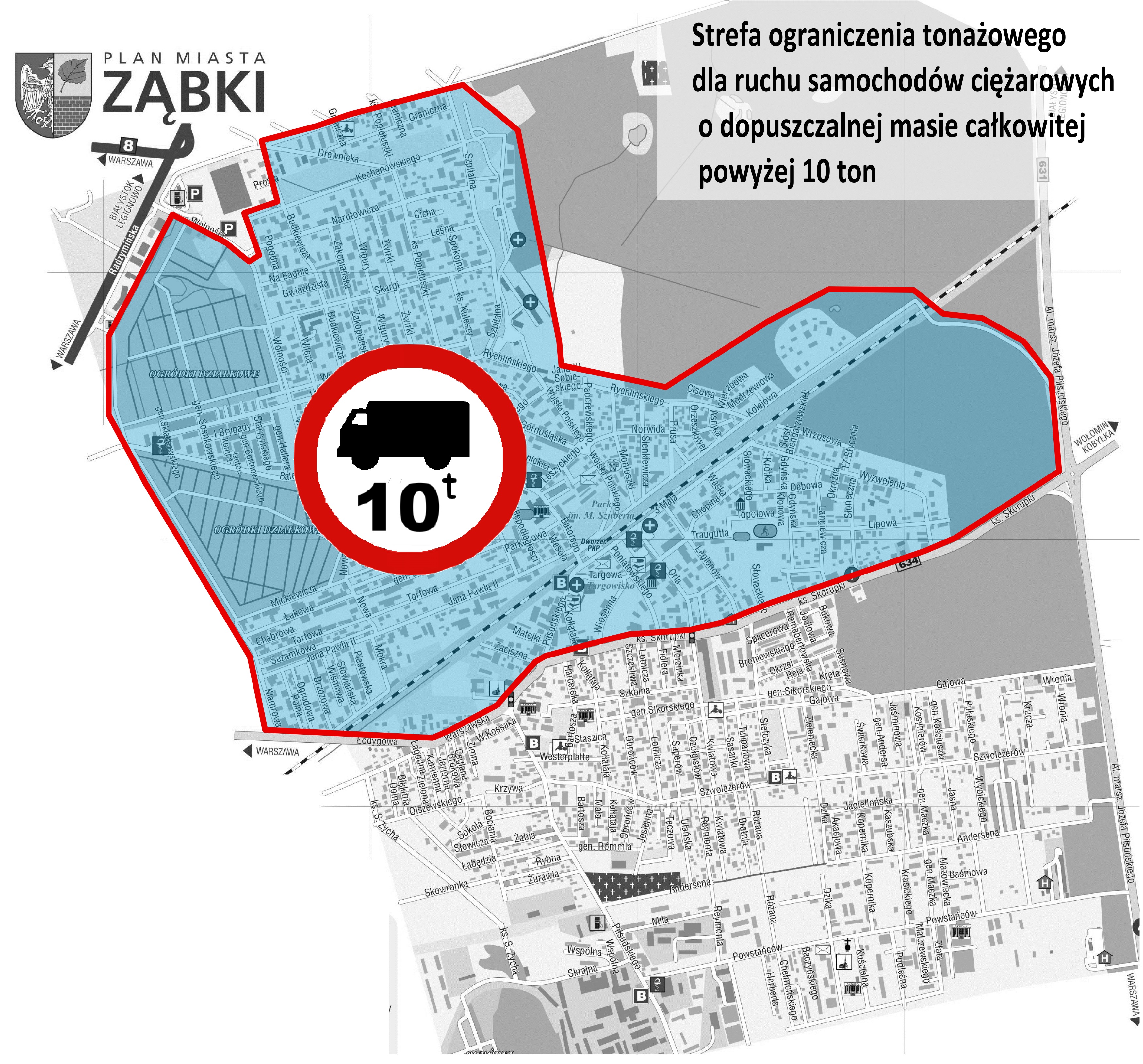 obraz-4 na stronie o tytule: Strefa ograniczenia tonażowego w północnej części miasta