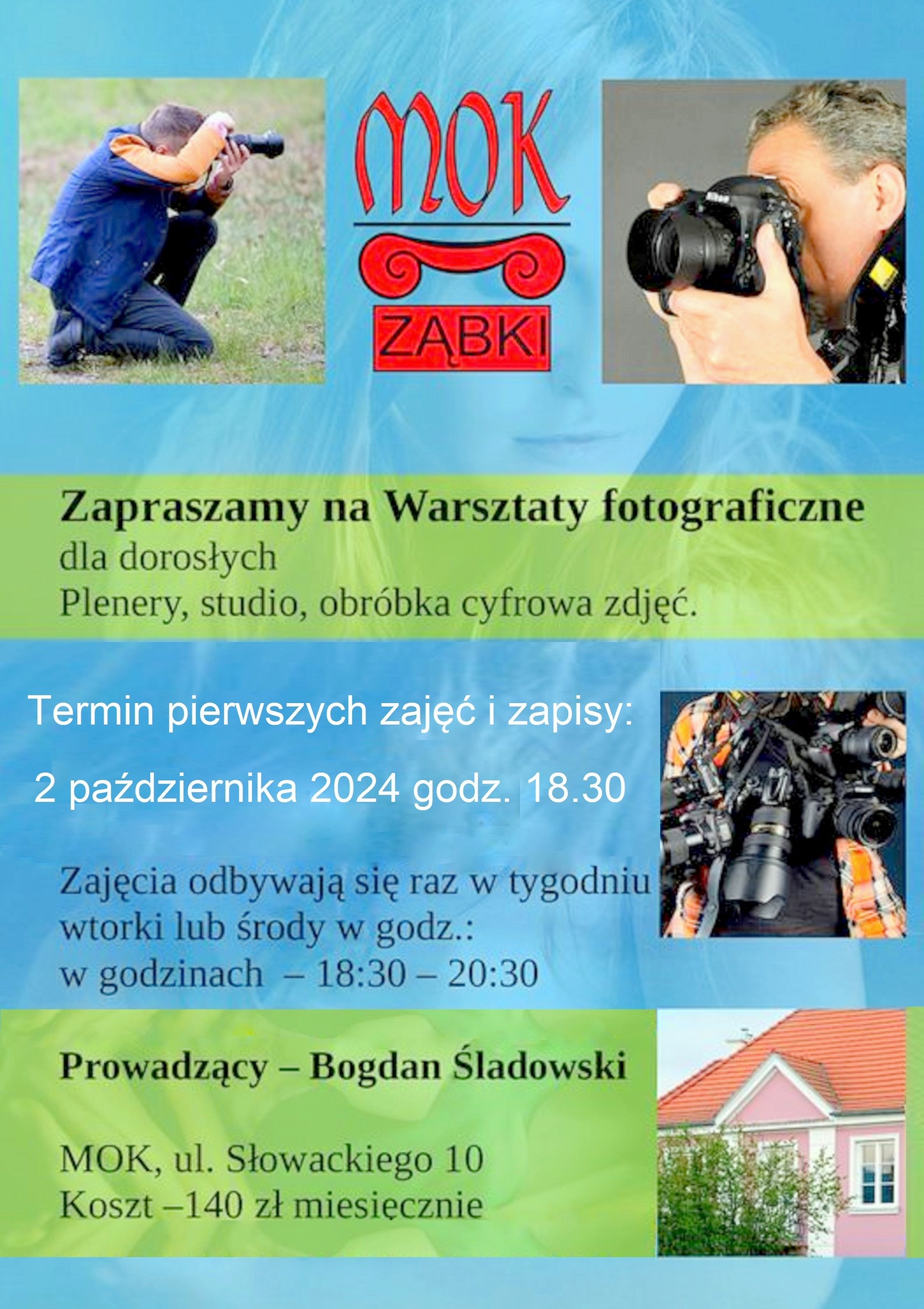 zdjecie na stronie o tytule: Ruszają zapisy na zajęcia z fotografii i malarstwa dla dorosłych w MOK Ząbki