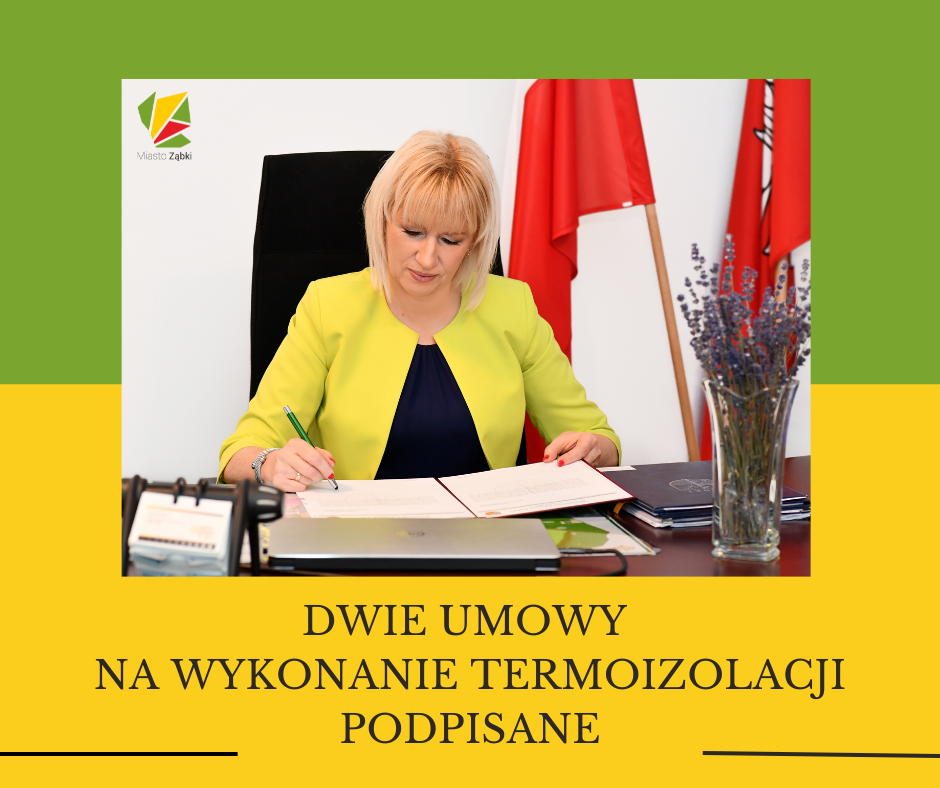 zdjecie na stronie o tytule: Dwie umowy na termoizolację budynkow szkolnych podpisane