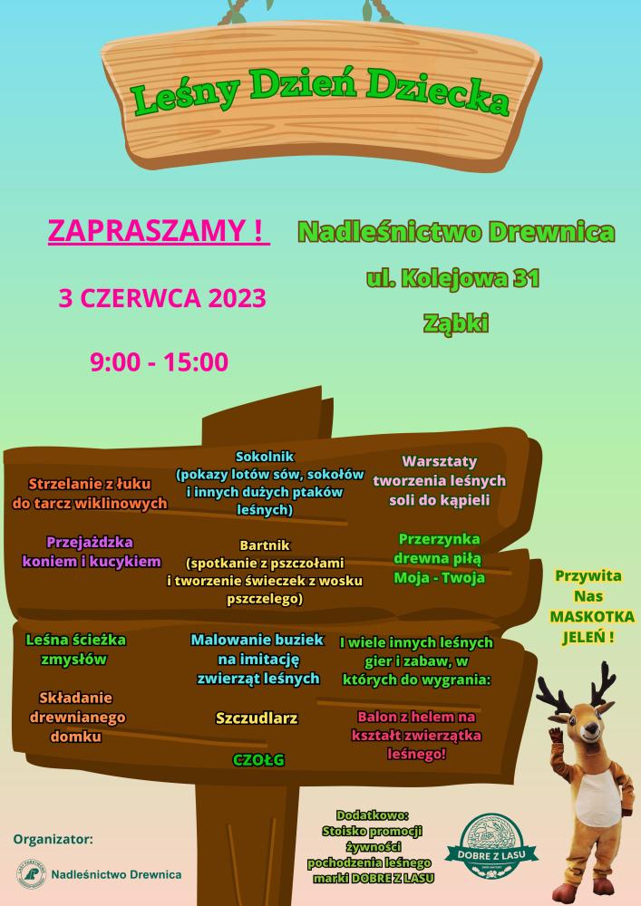 zdjecie na stronie o tytule: Zaproszenie na Leśny Dzień Dziecka w sobotę 3 czerwca