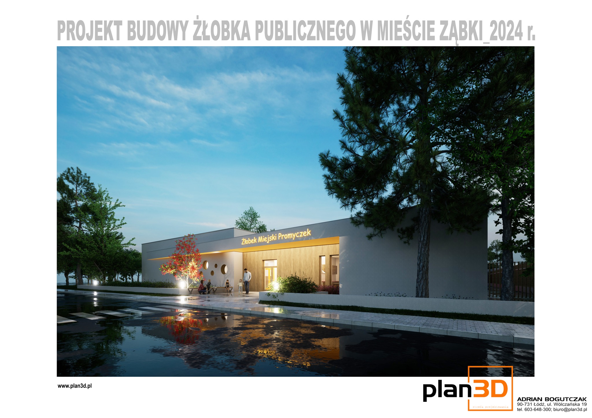 zdjecie na stronie o tytule: Pierwsze wizualizacje publicznego żłobka w Ząbkach!