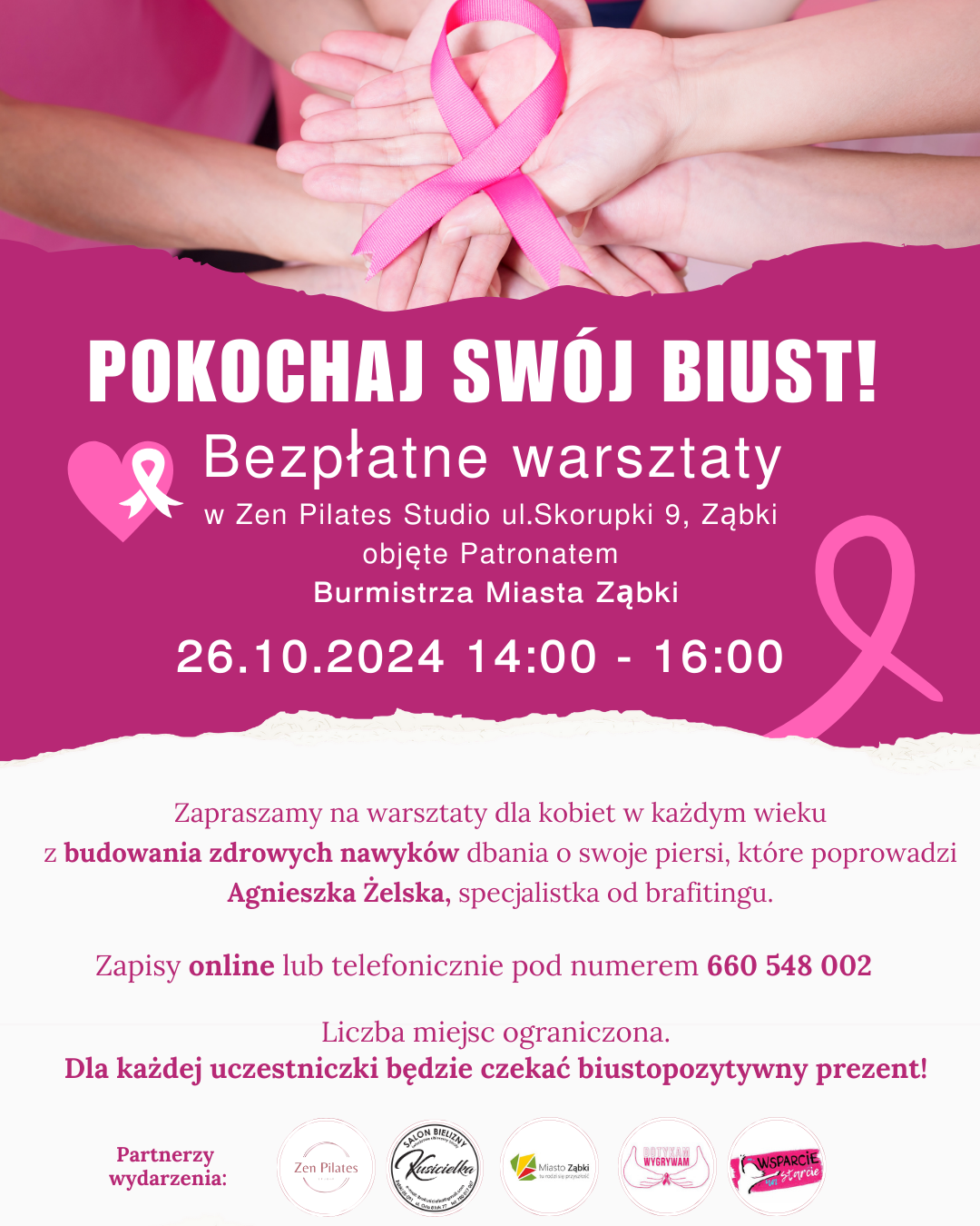 zdjecie na stronie o tytule: Różowy Październik w Zen Pilates Studio trwa!