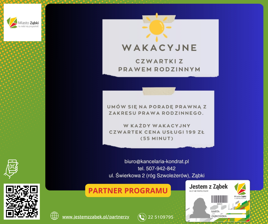 zdjecie na stronie o tytule: Wakacyjne czwartki z prawem rodzinnym