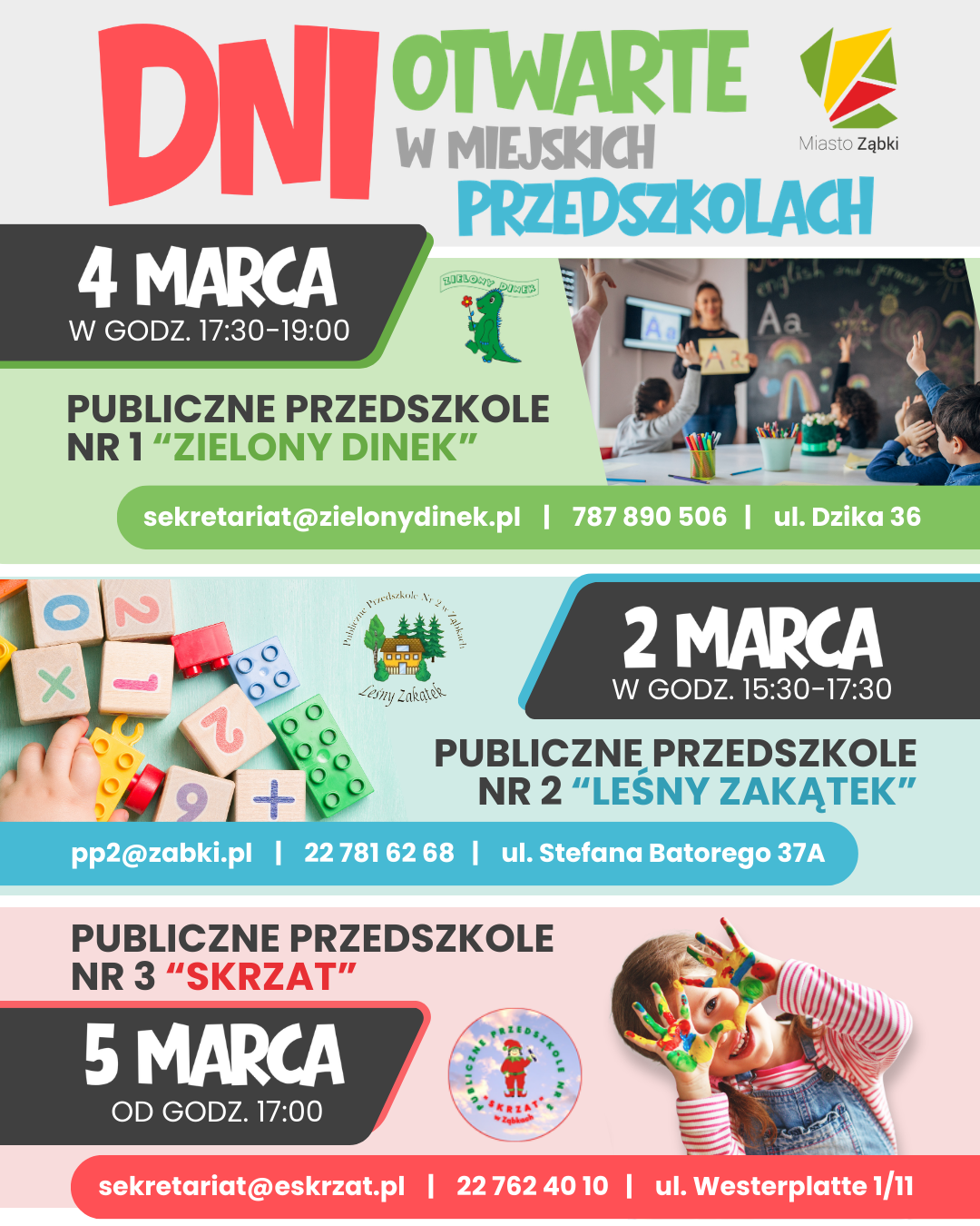 zdjecie na stronie o tytule: Dni otwarte w przedszkolach miejskich już w przyszłym tygodniu