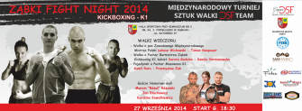obraz-1 na stronie o tytule: Ząbki Fighting Night- 27.09.2014 - Międzynarodowy Turniej Sztuk Walki DSF Team