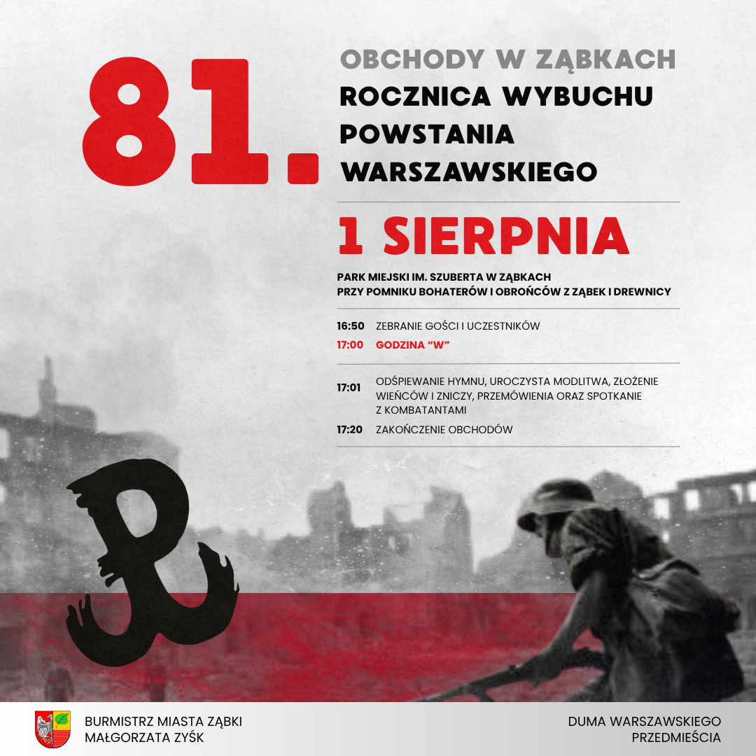 zdjecie na stronie o tytule: Obchody 81. rocznicy wybuchu Powstania Warszawskiego
