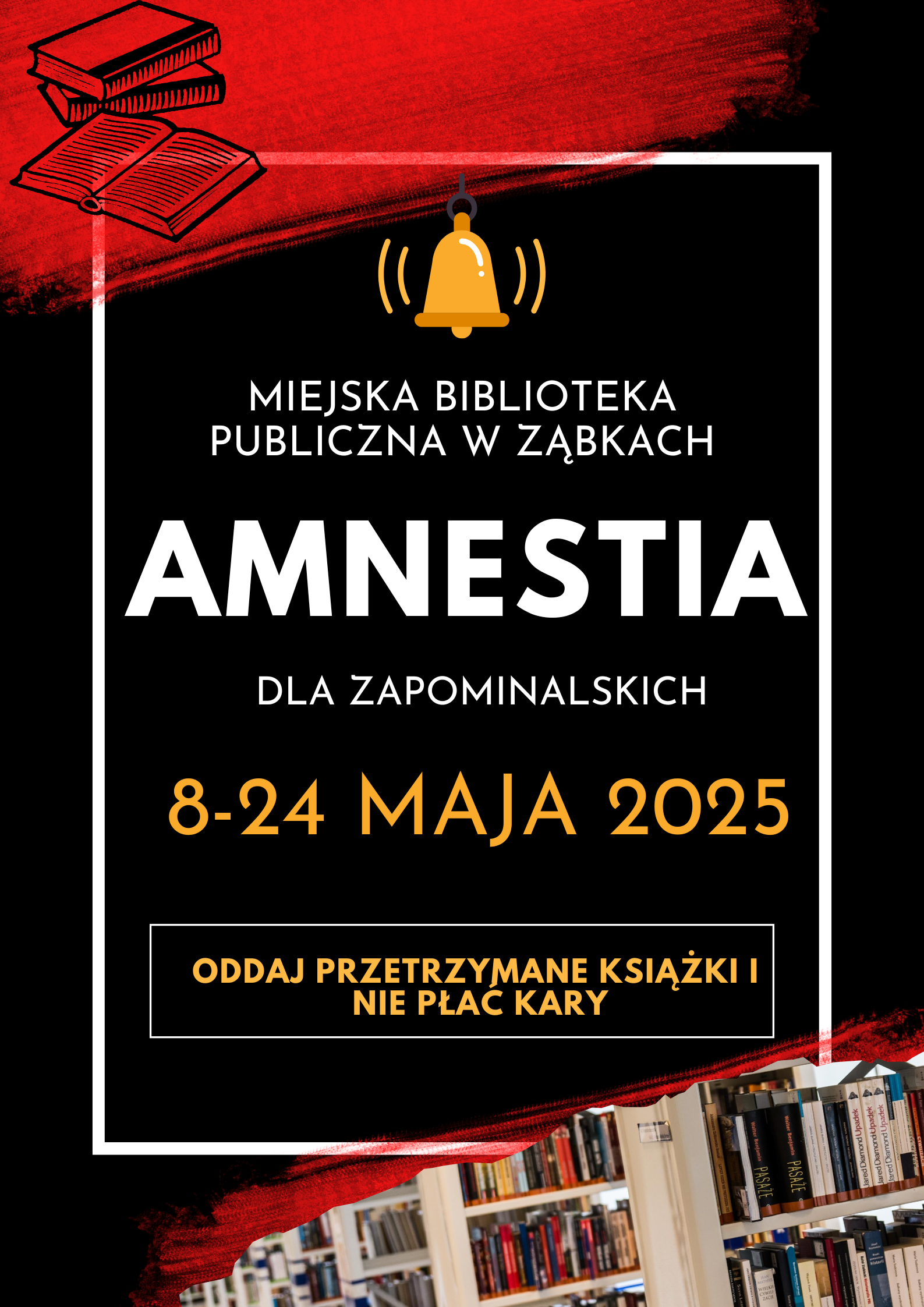 zdjecie na stronie o tytule: Amnestia w Miejskiej Bibliotece PUblicznej