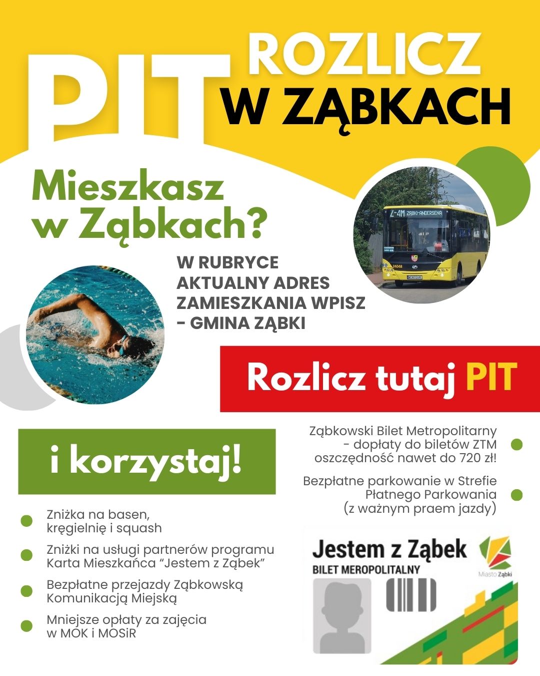 zdjecie na stronie o tytule: Jeśli mieszkasz w Ząbkach – rozlicz PIT, wpisując Miasto Ząbki jako miejsce zamieszkania.